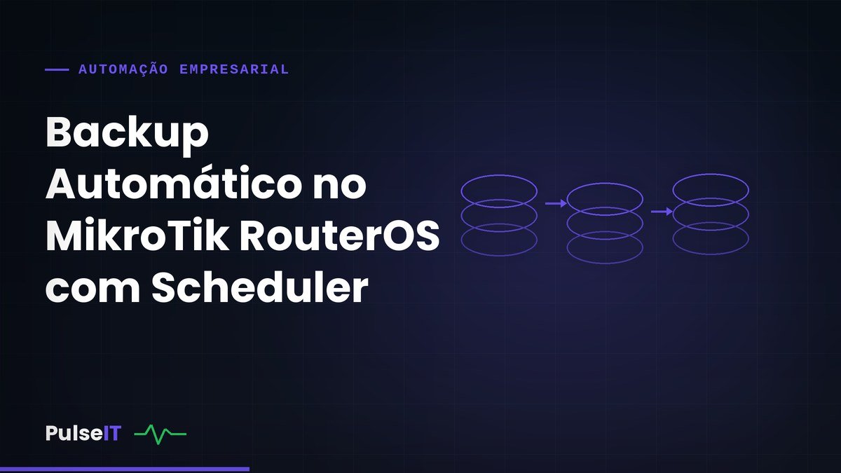 Backup Automático no MikroTik RouterOS com Scheduler