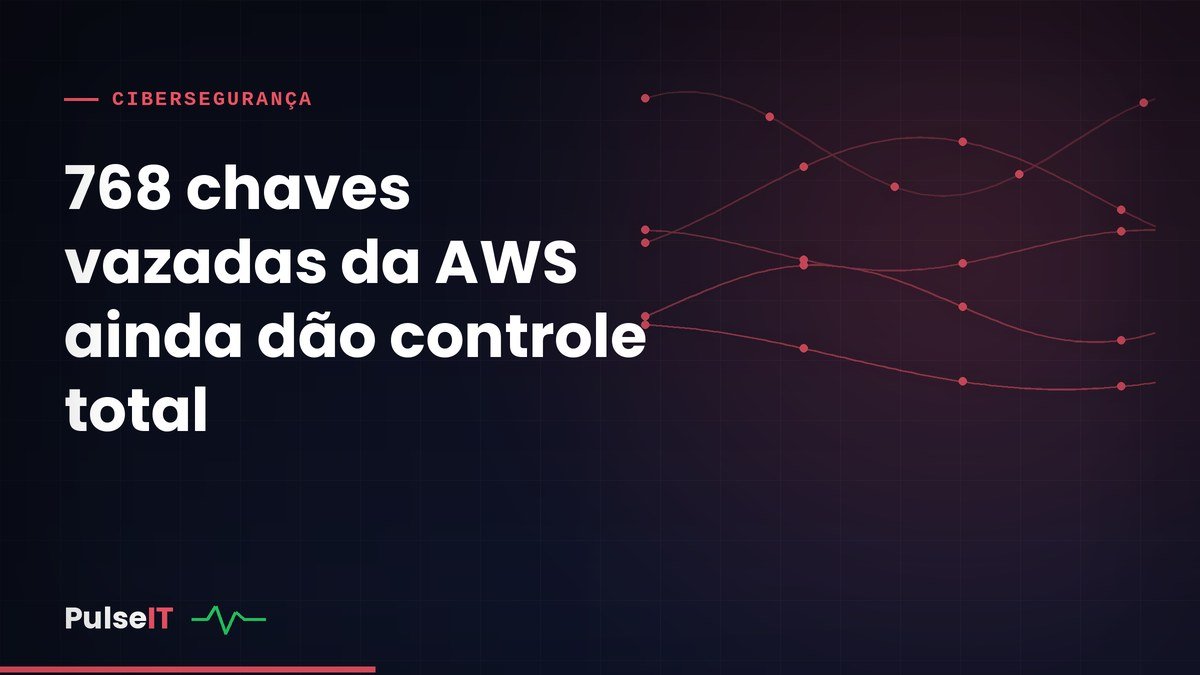 768 chaves vazadas da AWS ainda dão controle total