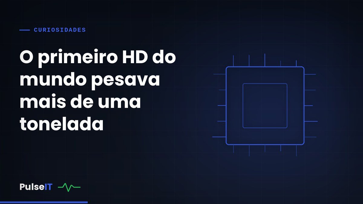 O primeiro HD do mundo pesava mais de uma tonelada