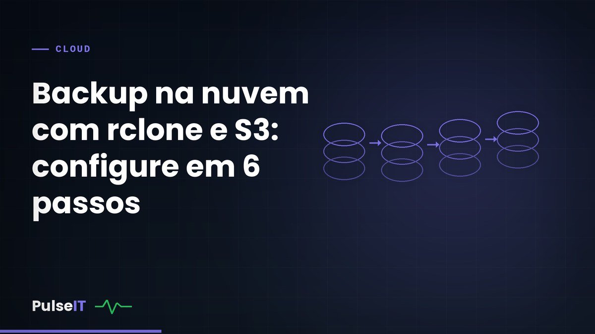 Backup na nuvem com rclone e S3: configure em 6 passos