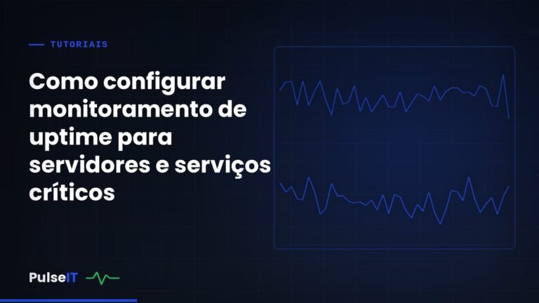 Como configurar monitoramento de uptime para servidores e serviços críticos