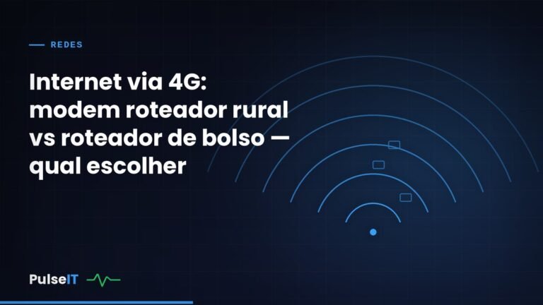 Internet via 4G: modem roteador rural vs roteador de bolso — qual escolher