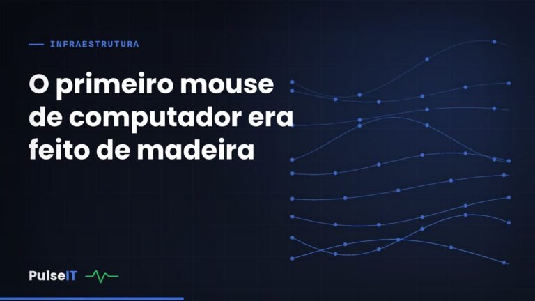 O primeiro mouse de computador era feito de madeira