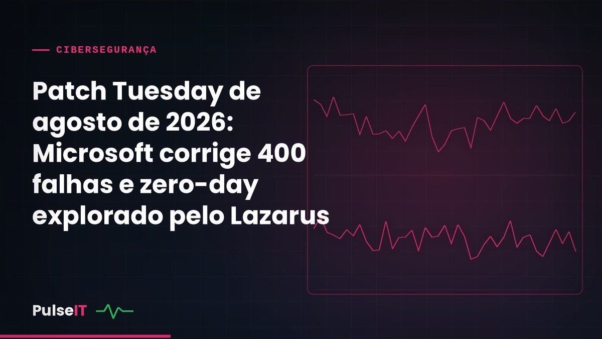 Patch Tuesday de agosto de 2026: Microsoft corrige 400 falhas e zero-day explorado pelo Lazarus