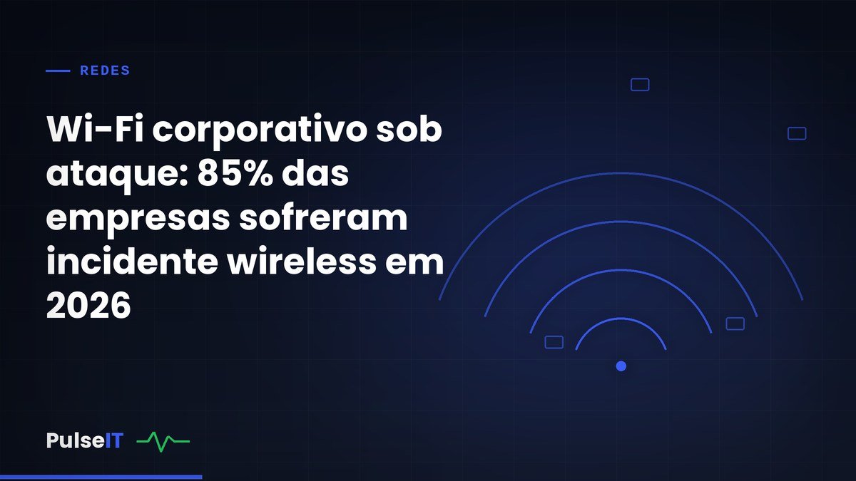 Wi-Fi corporativo sob ataque: 85% das empresas sofreram incidente wireless em 2026
