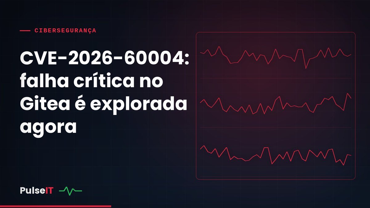 CVE-2026-60004: falha crítica no Gitea é explorada agora