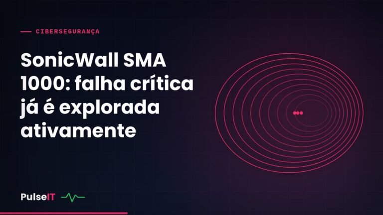 SonicWall SMA 1000: falha crítica já é explorada ativamente