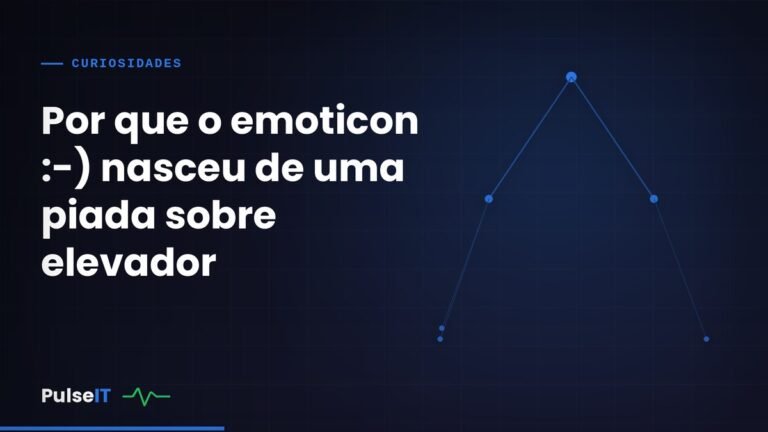 Por que o emoticon :-) nasceu de uma piada sobre elevador